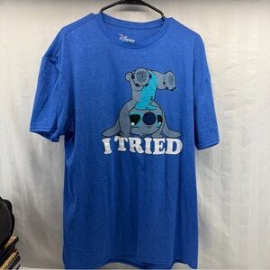 Disney Royal Blue Cotton Blend Tee